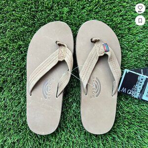 Rainbow Men's Dark Brown Flip flops